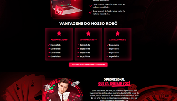 Landing Page para venda de robô trades e investimentos - Imagem 3