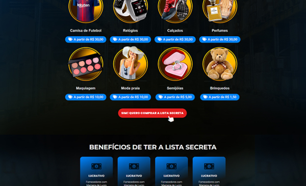 Landing page para venda de lista de revendedores - Imagem 3