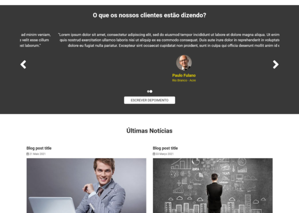Script site pronto institucional em PHP com painel admin - Imagem 3