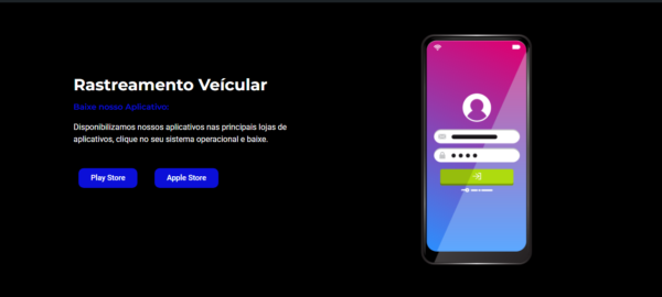 Landing Page para empresa de rastreamento veícular ou monitoramento azul - Imagem 2