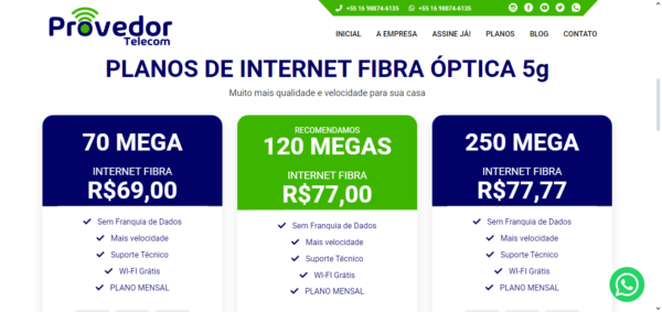 Site Pronto Para Provedor de Internet em PHP - Modelo 2 - Imagem 3