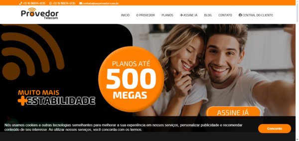 Site Pronto Para Provedor de Internet em PHP - Modelo 3 - Imagem 2