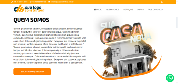 Site institucional tema construção em PHP - Imagem 2