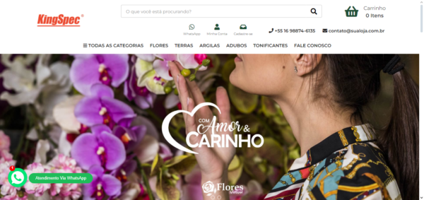 Loja Virtual editável para floricultura - Imagem 2