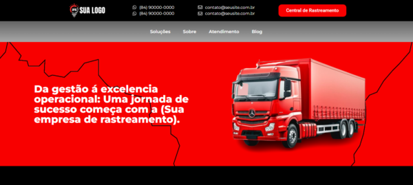 Landing Page para empresa de rastreamento veícular ou monitoramento