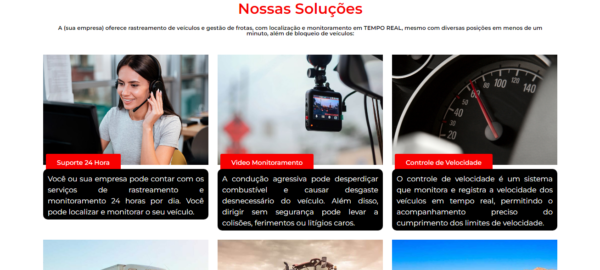 Landing Page para empresa de rastreamento veícular ou monitoramento - Imagem 3